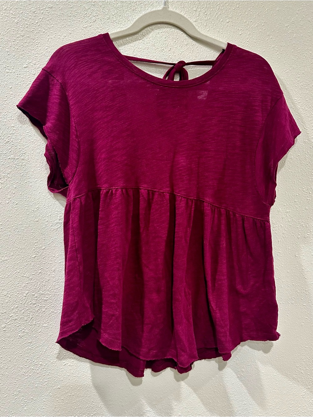 Women's Short Sleeve Top - Magenta